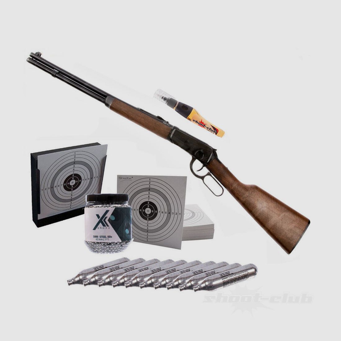 Legends	 Legends CO2 Cowboy Rifle 4,5 mm Stahl BBs im Set