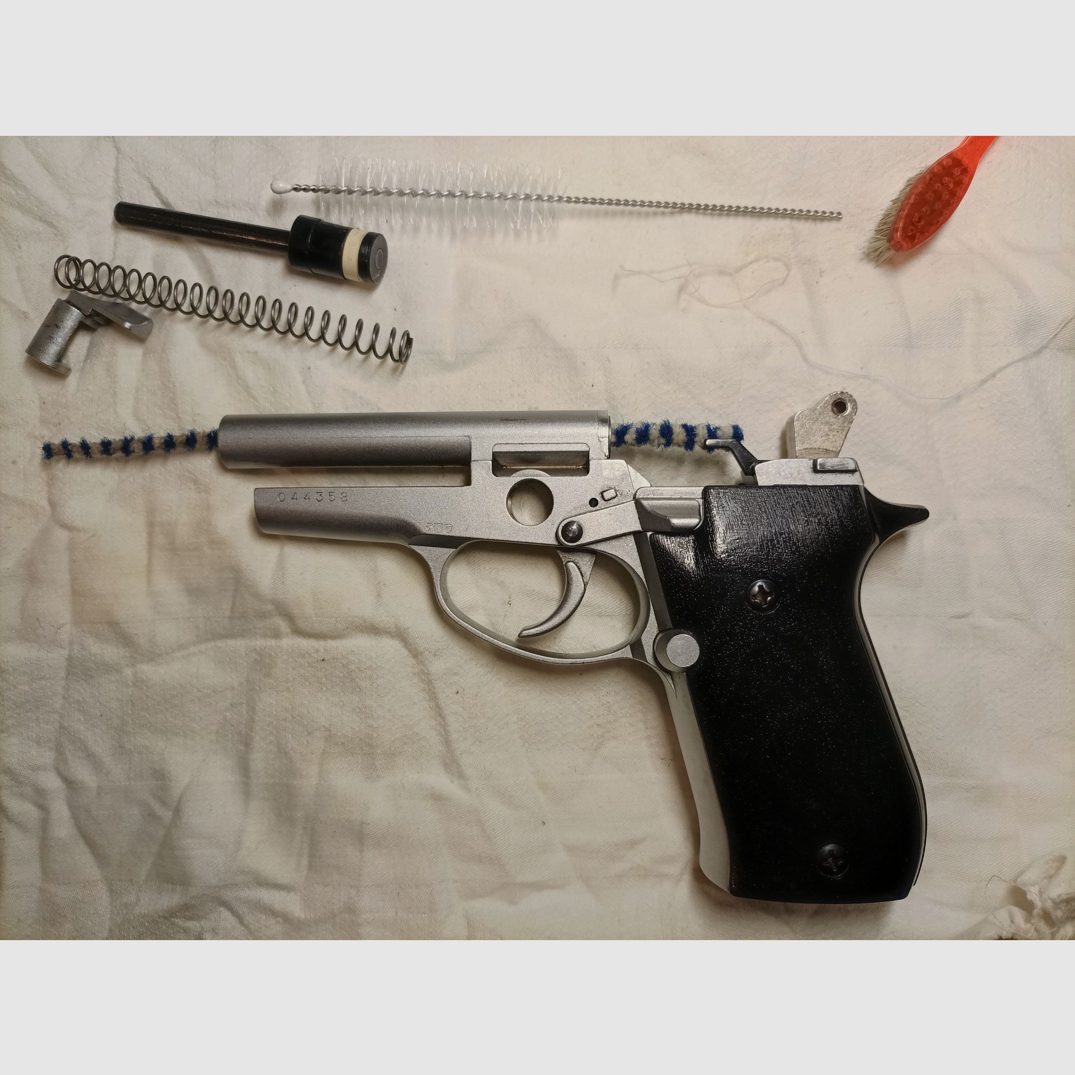 Weihrauch HW 94 Steal Look braune Echtholzgriffe PTB 855 Großes Smmler-Set