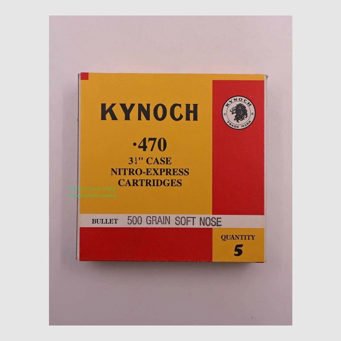 Kynoch, Inghilterra cartucce per fucile .470 3 1/4'' N.E.