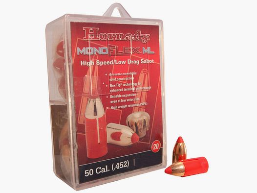 Hornady Low-Drag-Sabot .50/12,7mm mit .45 GMX 250GR Geschoss 20 Stück