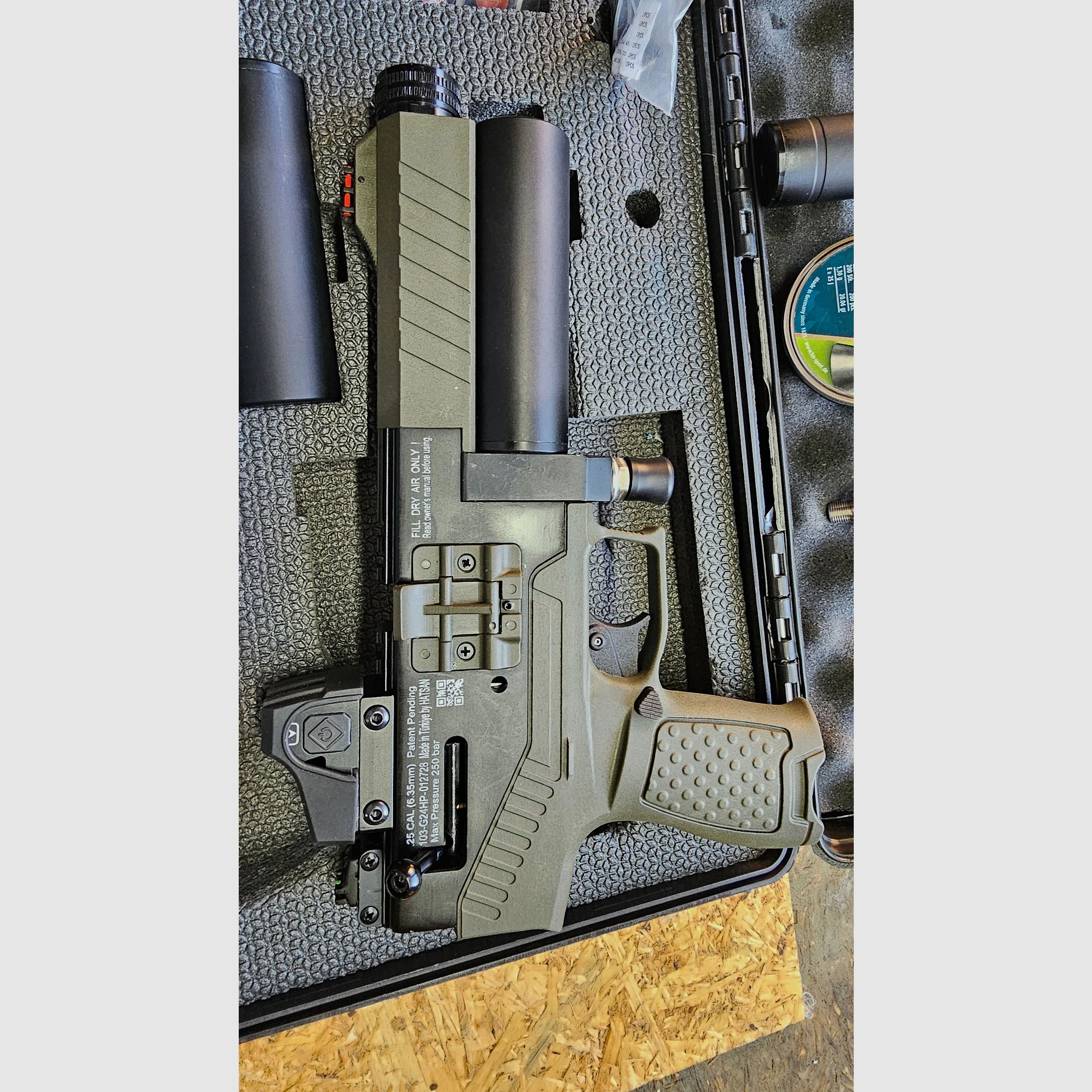 Hatsan PCP Pistole VELOX, Kaliber 25