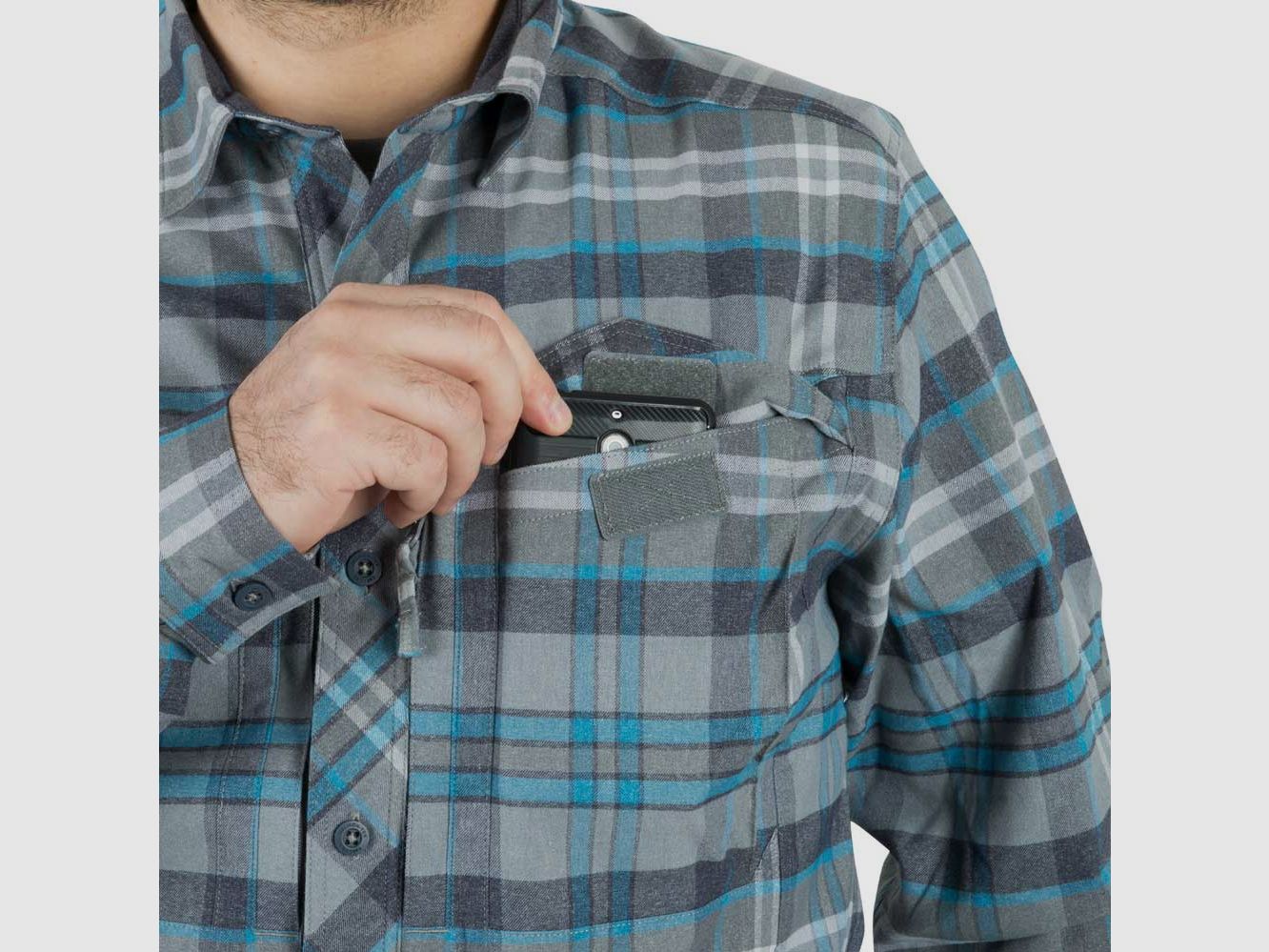 HELIKON-TEX DEFENDER MK2 PILGRIM SHIRT® LONGSLEEVE SHIRT RUST PLAID