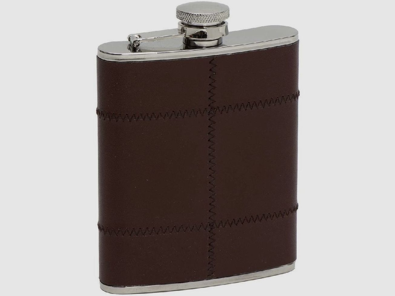 Flachmann Leder braun