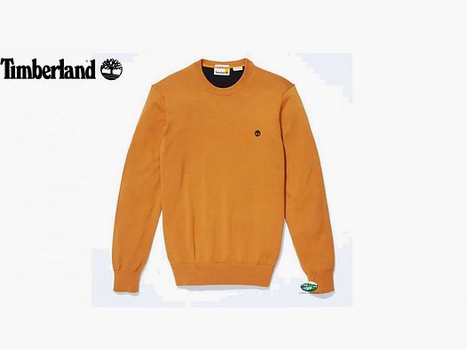 TIMBERLAND Heren Trui van Biologisch Katoen Mosterd