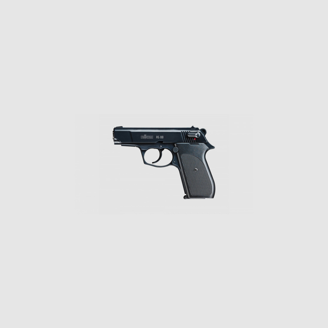 RÖHM RG 88 - SCHRECKSCHUSS-PISTOLE - 9 MM P.A.K. - BRÜNIERT