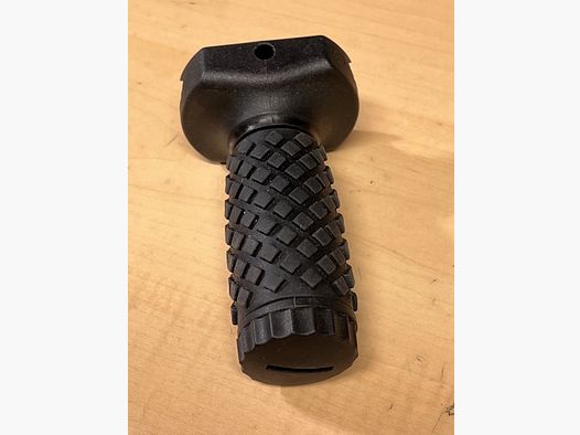 Gummiseerde voorgrip voor Airsoft, verticaal in zwart, korte versie
