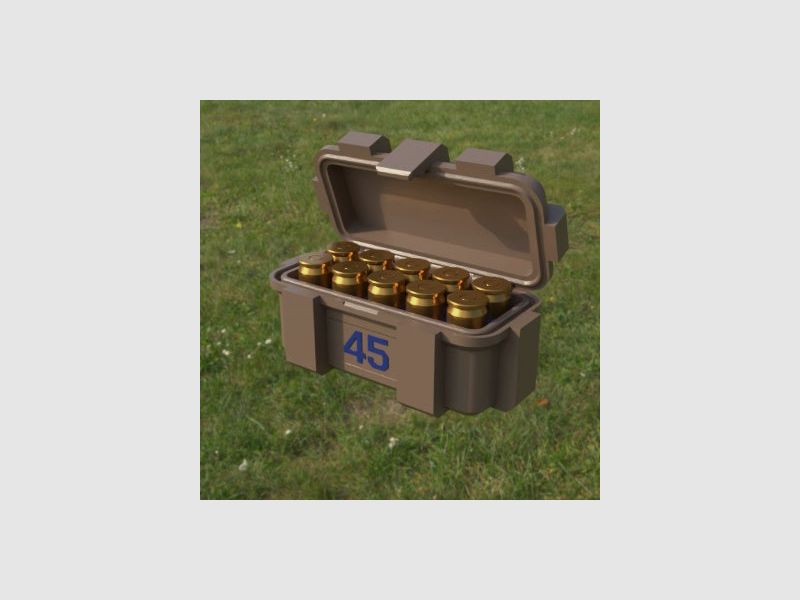 Filamelt Munitionsbox / .45 ACP / ‘Klappdeckel’ / Patronenbox, Ammo Box