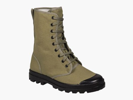 Mil-Tec Französische Canvas Commandostiefel 9-Loch oliv