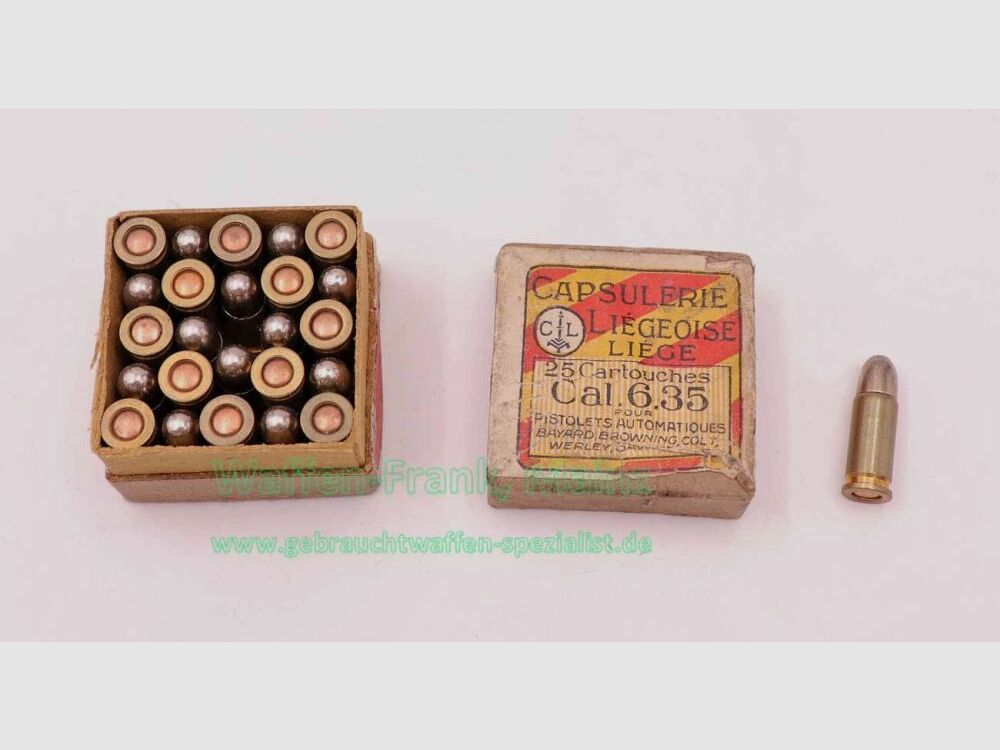 Capsulerie, Liege munitions de pistolet 6,35mm Browning