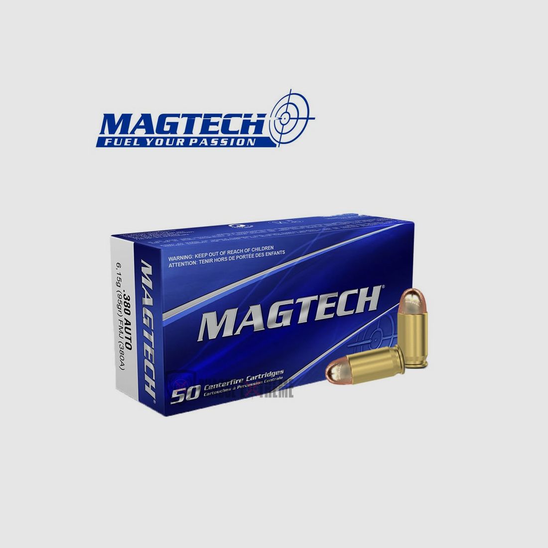 50 Patronen MAGTECH Kal. 380 Auto 95gr FMJ, Bild 1 von 2
