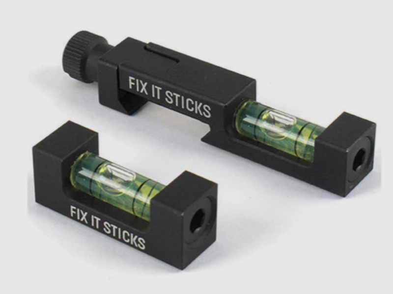 Fix it sticks – waterpas-set voor het waterpas stellen van optiek en geweer
