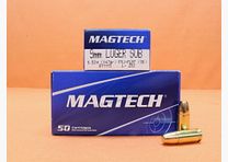 Magtech cartridge 9mm Luger Magtech 147grs FMJ/ FMC-FLAT (9G) VE 50 cartridges (Subsonic)/ 9.52g full metal jacket flat nose (subsonic cartridge)
