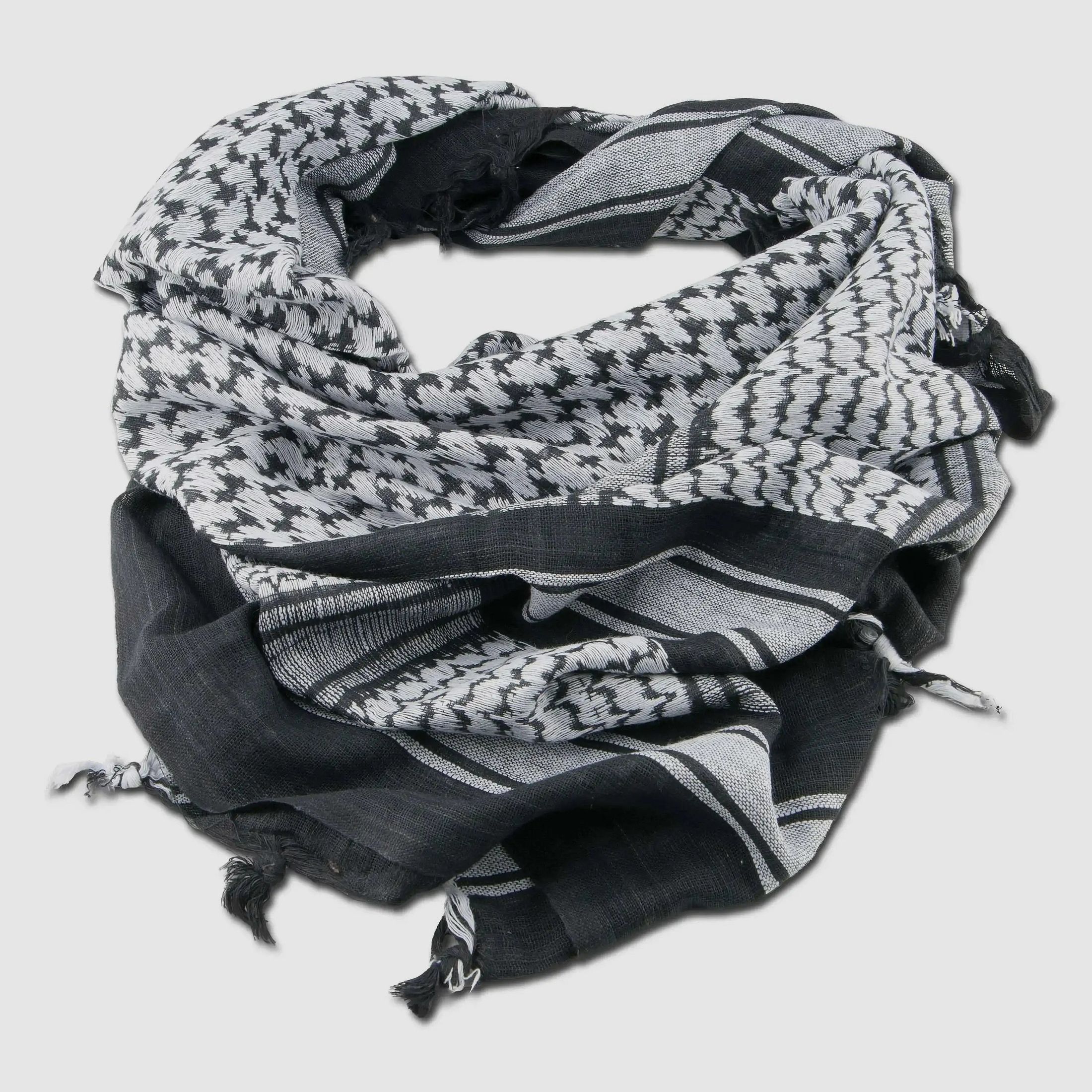 A. Blöchl A. Blöchl Shemagh nero bianco