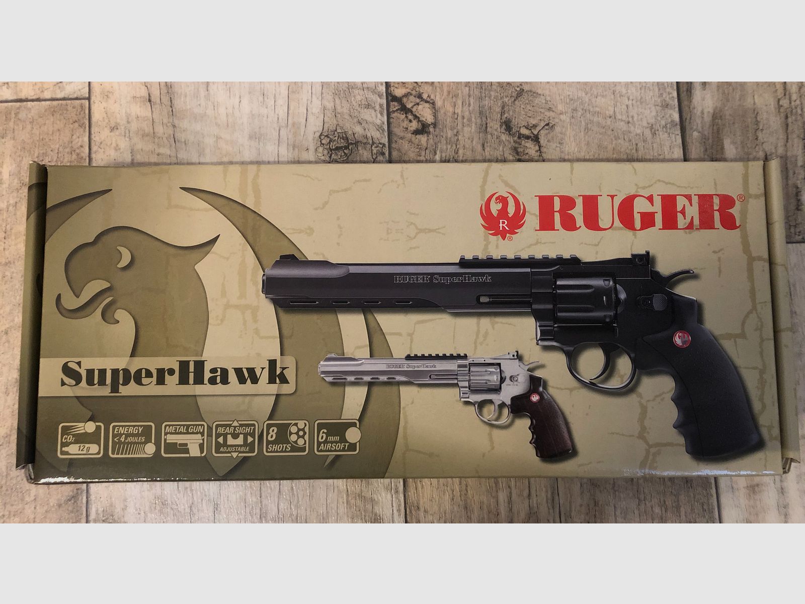 Ruger Super Hawk, Umarex, 6mm BB, CO2, Schwarz, Airsoft