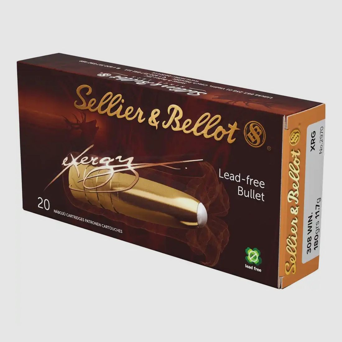 Sellier & Bellot eXergy .308 Win. 11,7g/180GR senza piombo 20 cartucce