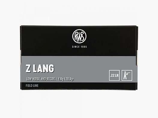 RWS .22LR - Z LONG - ROOM CARTRIDGES - 50 ROUNDS
