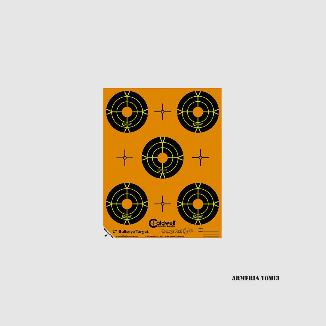 CALDWELL – REACTIEVE DOELEN ORANGE PEEL 2’/5cm Bulls-Eye (10 vellen) -686444