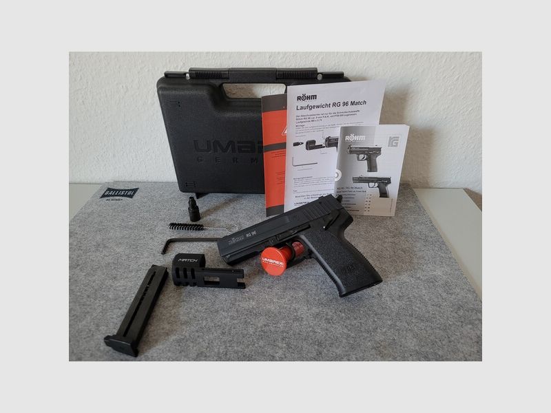 Röhm RG96 Match, cal. 9mm P. A. K.