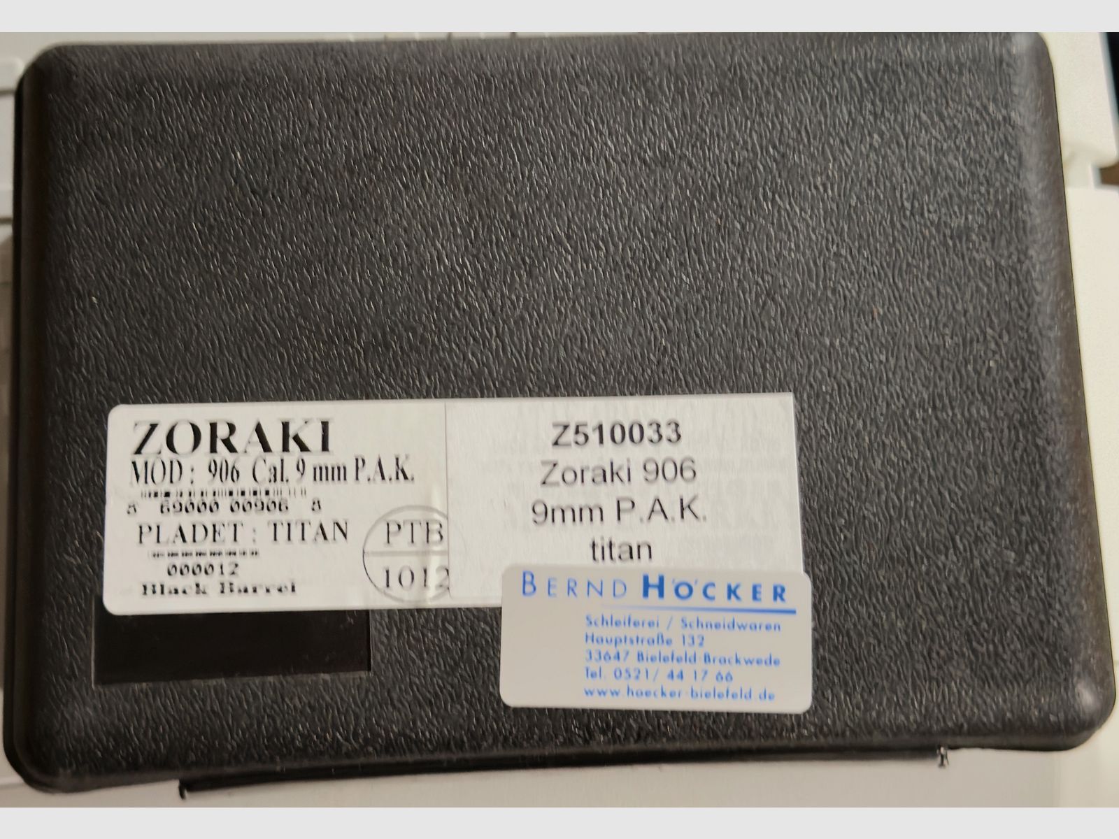 Zoraki 906 9mm P.A.K. titan