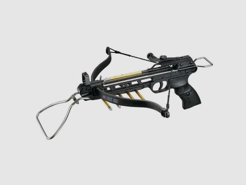 Pistolen Armbrust VIPER mit Aluminium-Body 80lbs-35kg inkl. 3 Aluminium - Pfeile Bolzen
