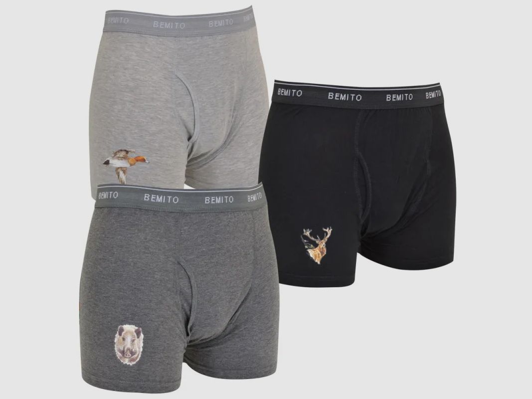 Lot 3 Boxers canard cerf sanglier élastique coton doublé M à 3XL, image 1 sur 7