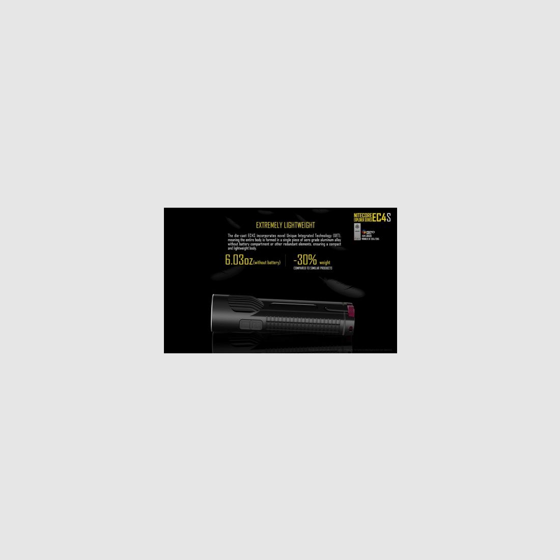 Nitecore EC4SW LED flashlight – Neutral White – 2000 lumens, image 11 of 26