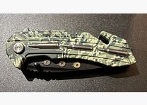 Vouwmes Camouflage Vitrinestuk Nieuw