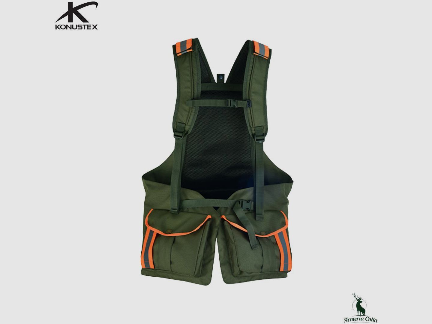 Konustex Trisacca High Visibility mod. Geniox 2.0 col. Orange/Green, image 1 of 4