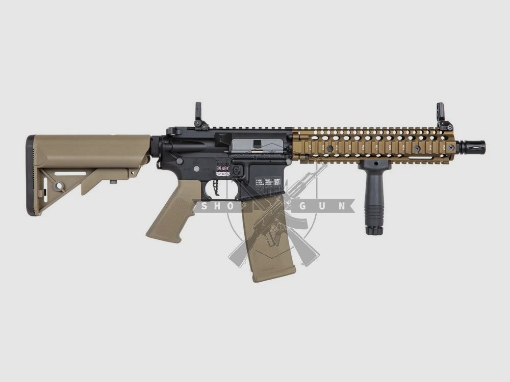 Daniel Defense® MK18 SA-P19 PRIME S-AEG mit HAL E.T.U, Dark Matter 27K Brushless Motor und Speedgears (CB)