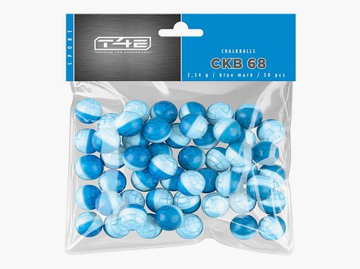 T4E Sport CKB 68 Chalkballs 50 Schuss Kaliber .68 Bluemark