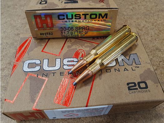 .30-06/180grs Interlock SP Hornady Custom International 20 stk. No. 81182