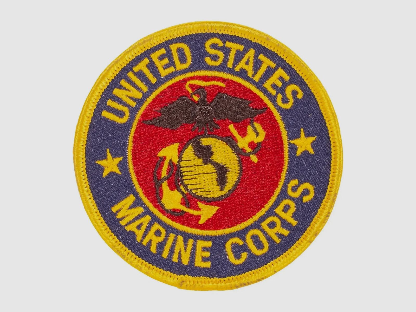 Bundeswehr Original Bundeswehr Original Abzeichen USMC rund blau-goldfarben-rot