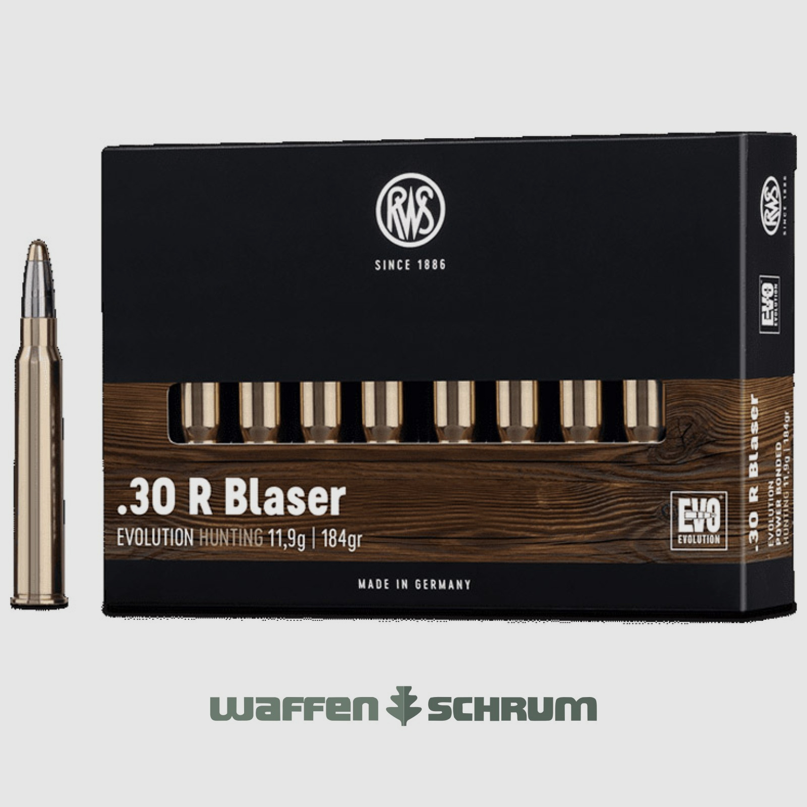 RWS EVO 11,9g - 184gr .30RBlaser