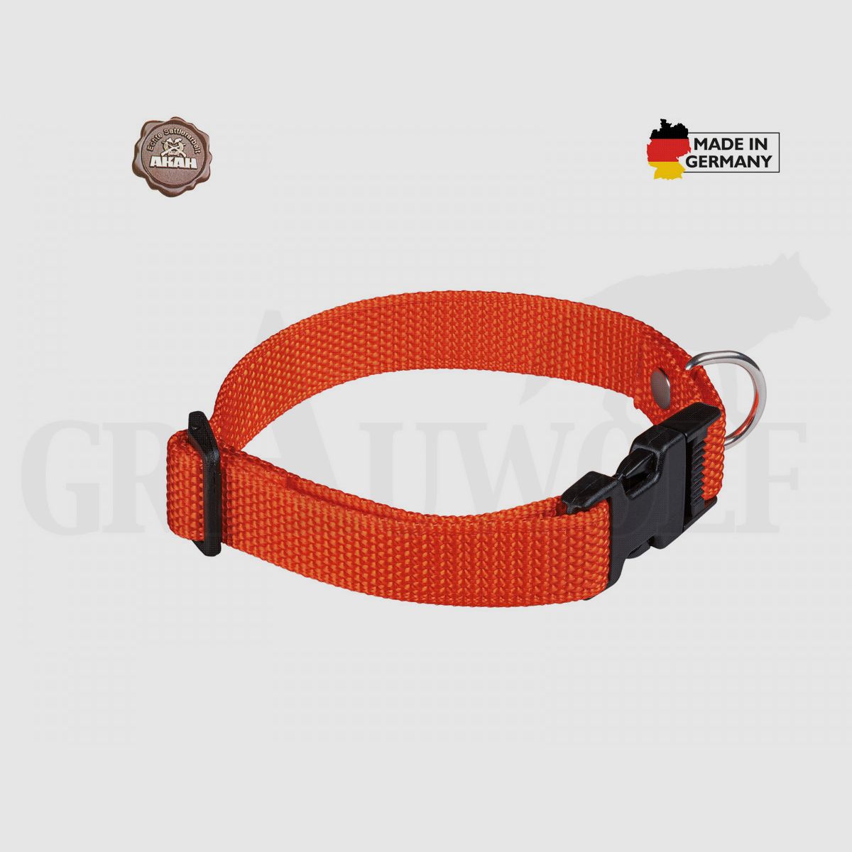 Akah Welpenhalsband orange 26 bis 40 cm