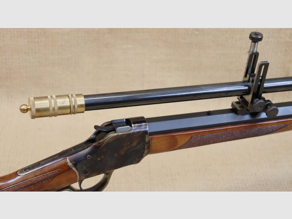 Pedersoli High-Wall Winchester 1885 inkl. Malcolm Scope .38-55Win