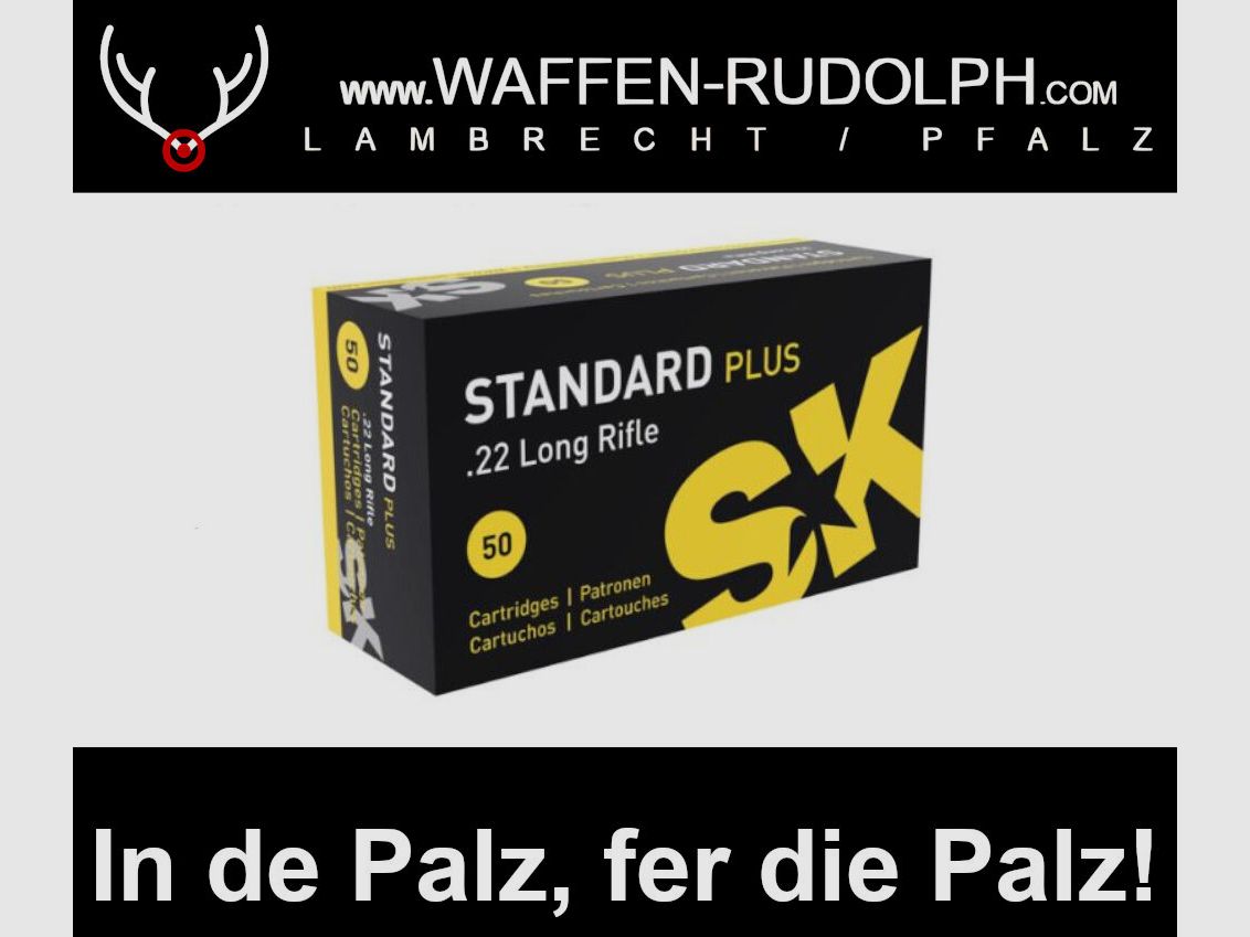 SK Standard Plus .22 lr. Pack: 50 shots *Firearms ownership license required, image 1 of 2