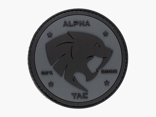 Parche de PVC negro Alpha Tac