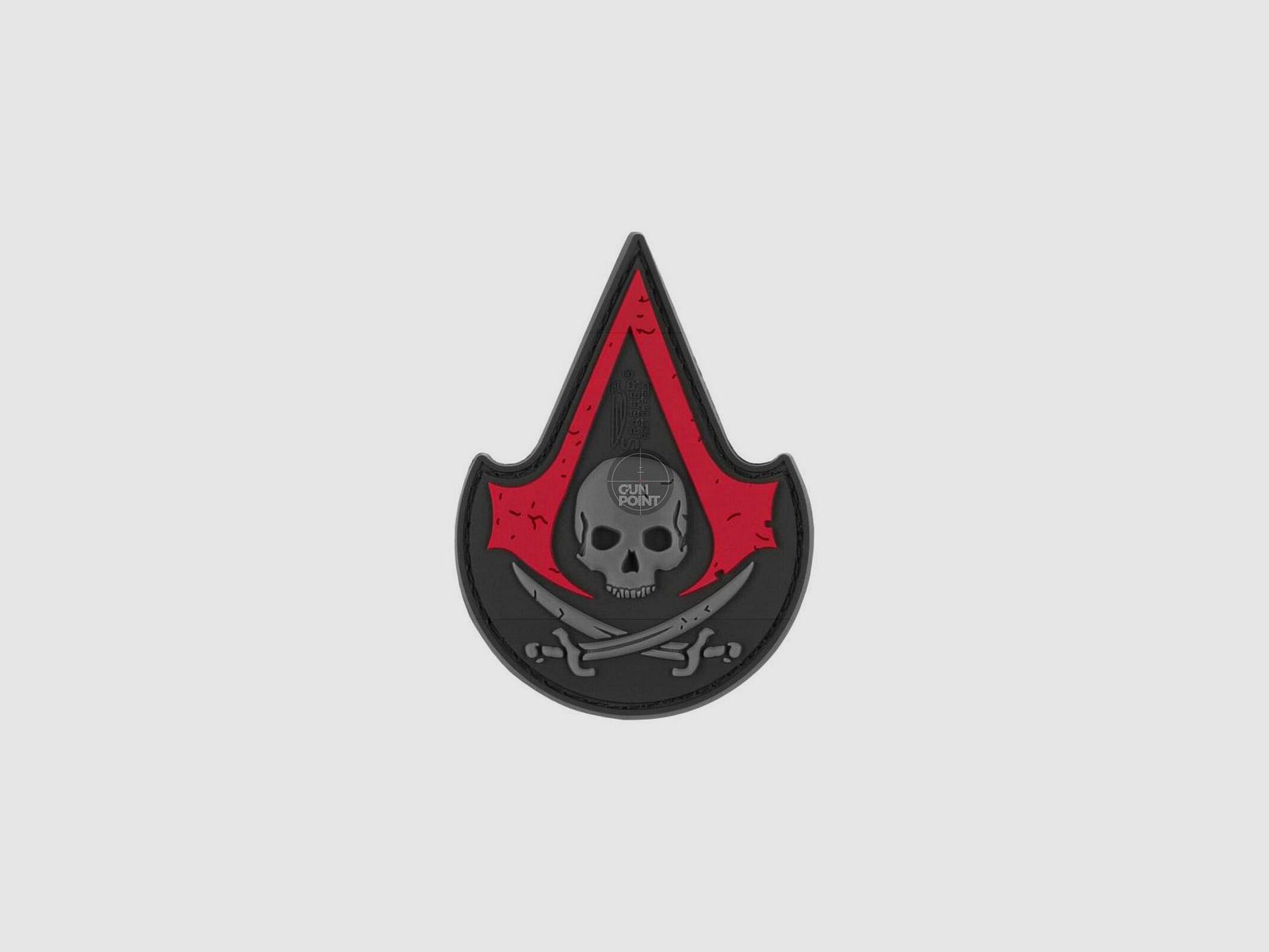 JTG Assassin Skull Rubber Patch-Blackmedic
