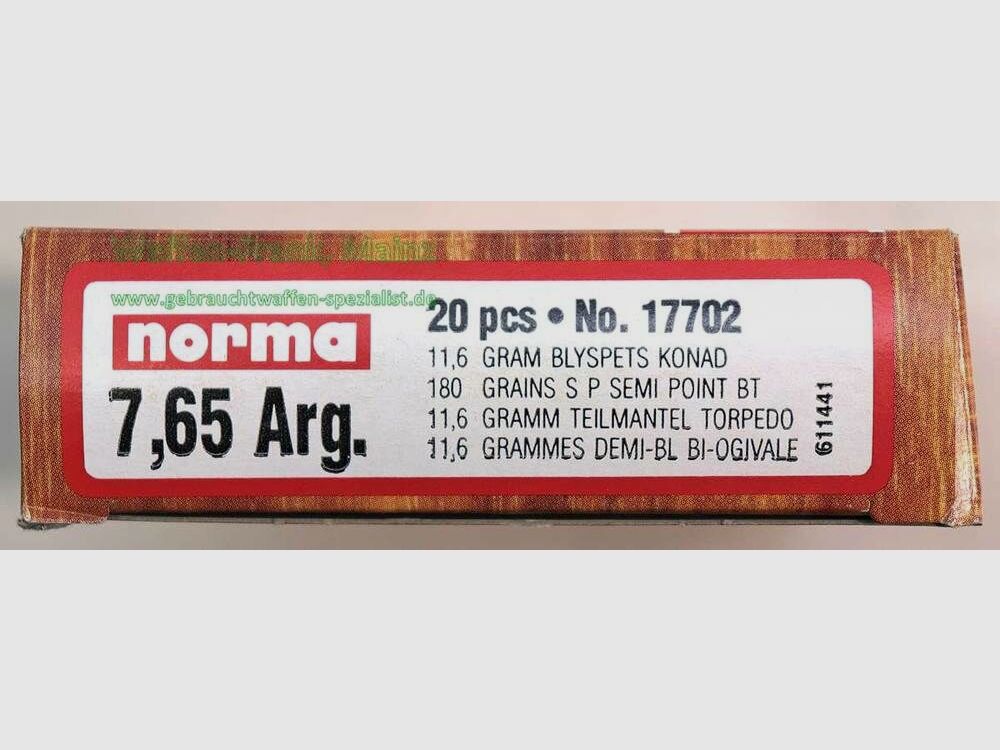 Norma cartridge cases