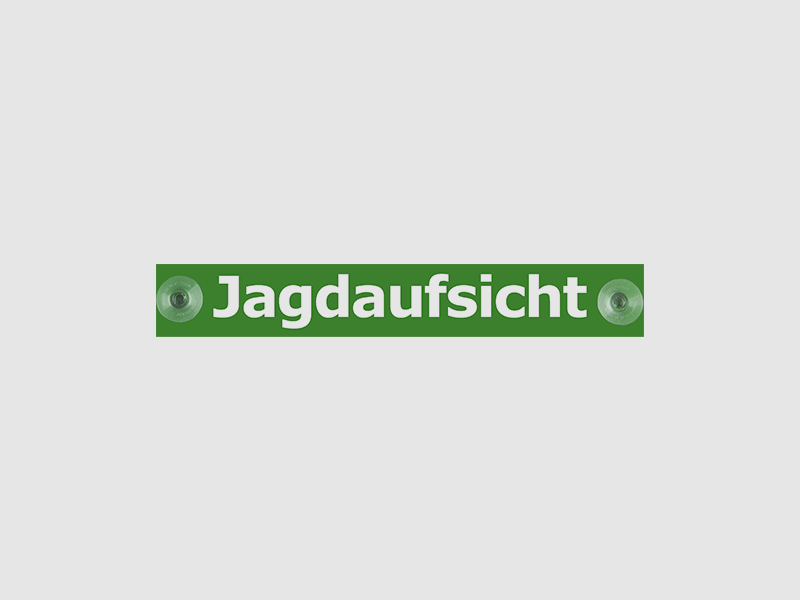 Hinweisschild "Jagdaufsicht" fürs Auto