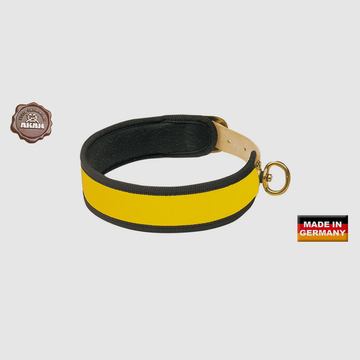 Collier de soudure AKAH spécial jaune néon en cuir Fahl