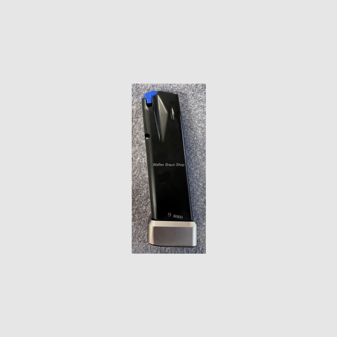 Walther Magazin 18 Schuss, Aluboden inox Compact M, Steel Bulk
