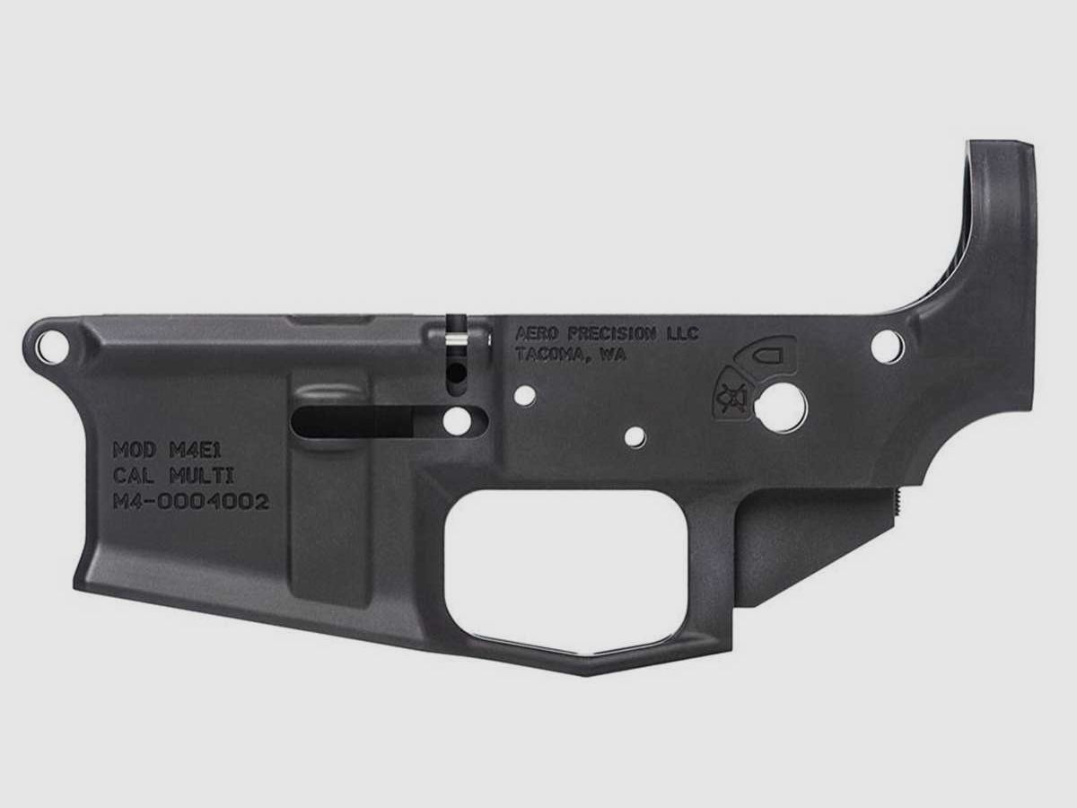 M4E1 Stripped onderreceiver geanodiseerd zwart, afbeelding 2 van 4