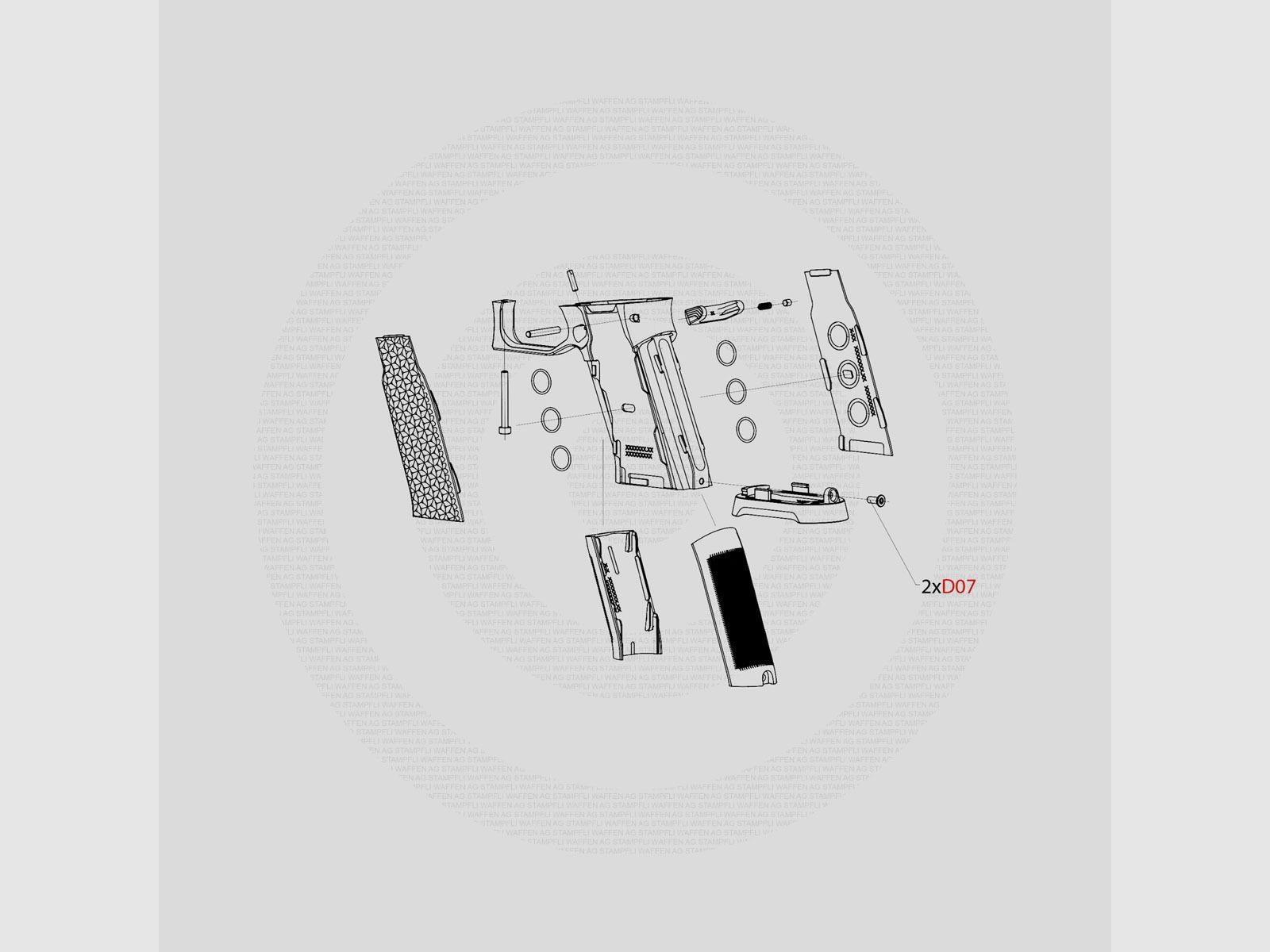 Laugo Arms – Alien Creator Reserveonderdelen Kit [Small], afbeelding 2 van 2