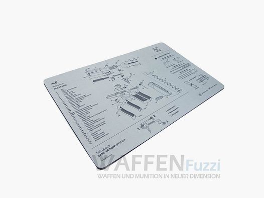 Tapis de support Glock pour l'entretien des armes