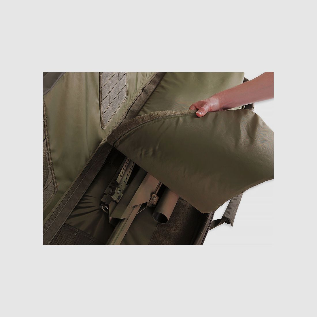 Tasmanian Tiger DBL Bolsa para Rifle, Bolsa de Transporte de Armas Oliva