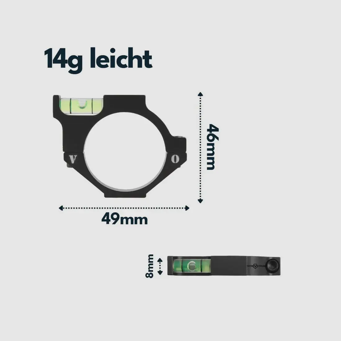 Vector Optics SCACD-02 Livella per Montaggio su Tubo da 35mm, immagine 3 di 4