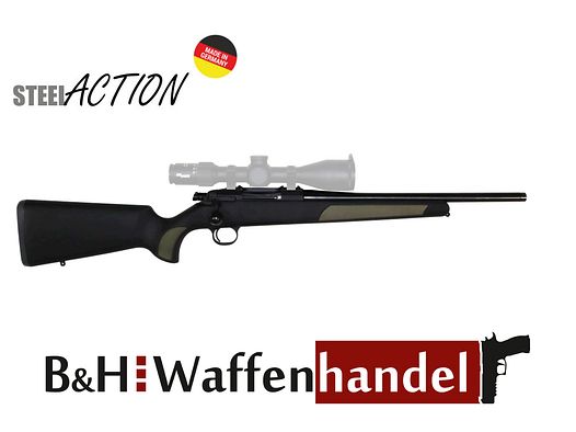Neuwaffe, auf Lager:  Steel Action Hunting Short HS .308 LL 45cm Synthetik Geradezug- Repetierer