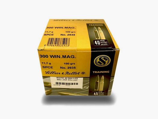 BOX MIT 40 PATRONEN SELLIER & BELLOT Kal.300 WIN 180 GR SPCE