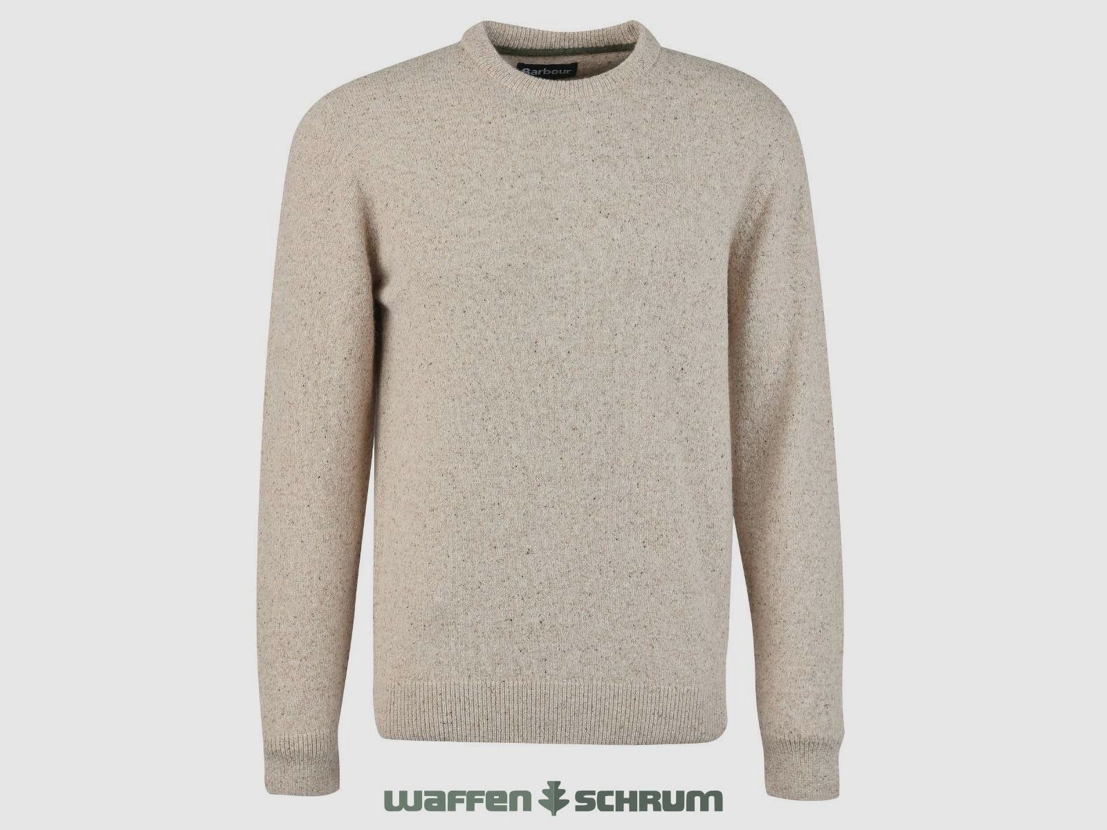 Barbour Pullover Essential Tisbury Crew Dark Sand